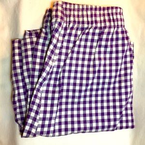 Bills Khakis Men’s Large Purple Gingham Boxers